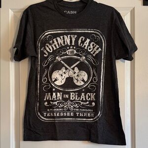 'Man in Black' Graphic Tee - Black